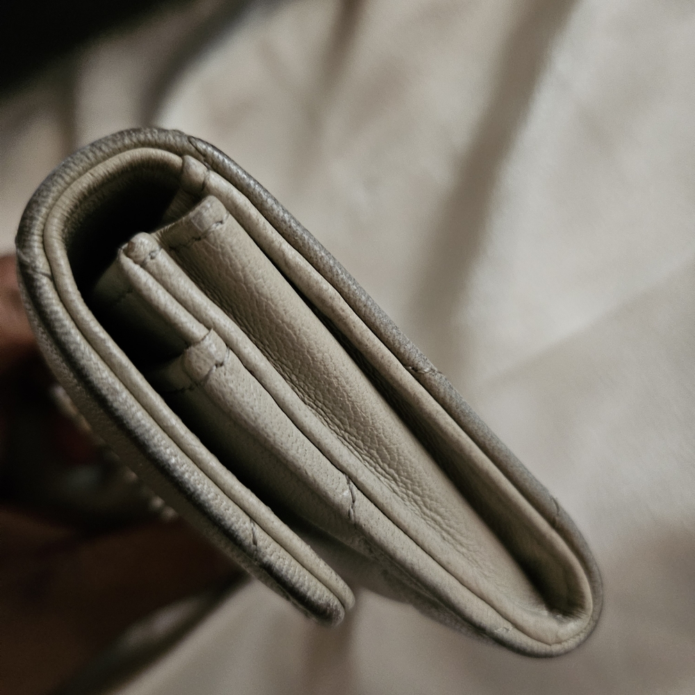 Authentic Chanel 19 Gray Taupe Wallet - Picture 6 of 12